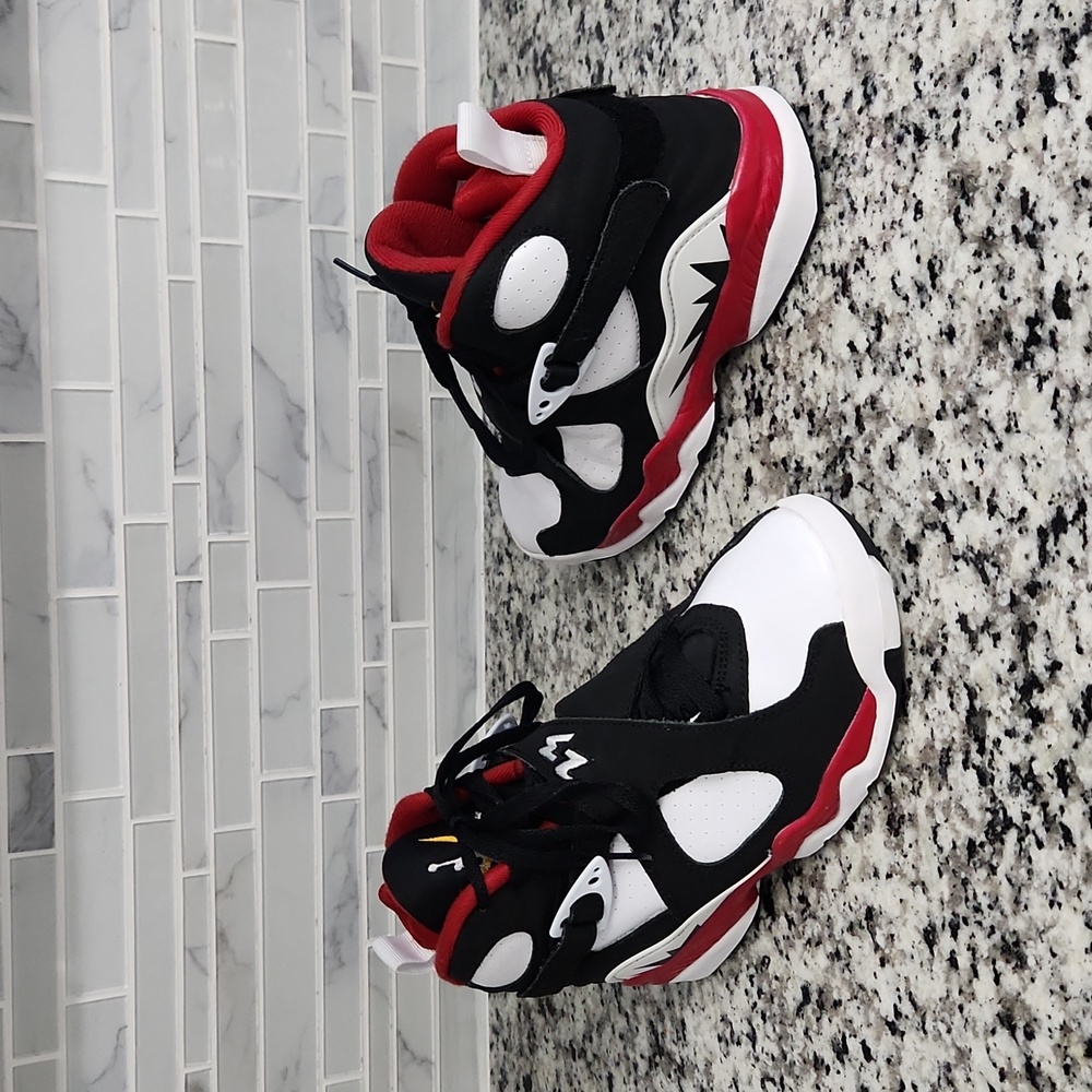 Black Red & White Jordan 8 Paprika Basketball Shoes sz 3.5Y -DO8731-601 sneakers